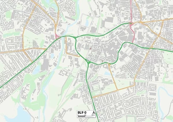 Bury BL9 0 Map