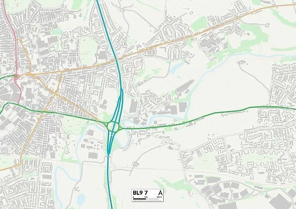 Bury BL9 7 Map