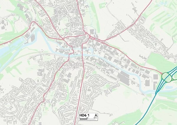 Calderdale HD6 1 Map