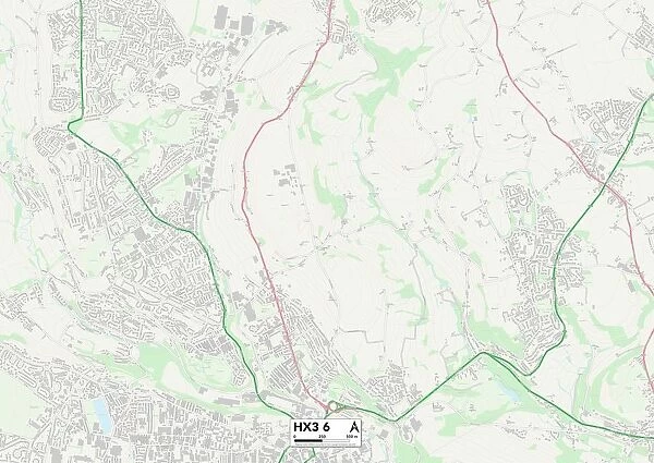 Calderdale HX3 6 Map