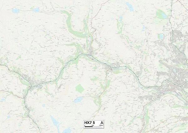 Calderdale HX7 5 Map
