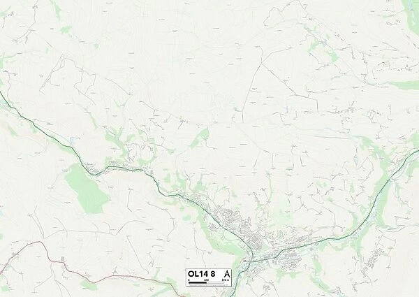 Calderdale OL14 8 Map
