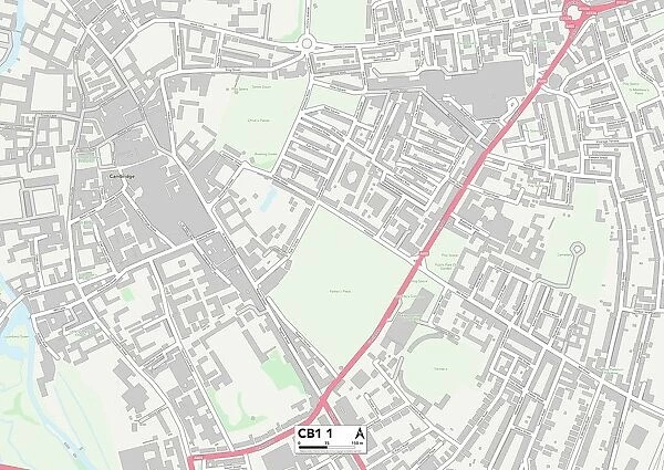 Cambridge CB1 1 Map