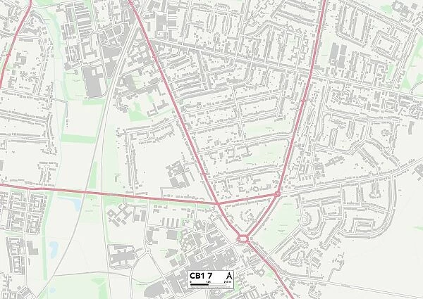 Cambridge CB1 7 Map