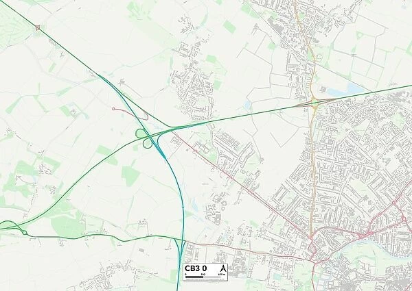 Cambridge CB3 0 Map