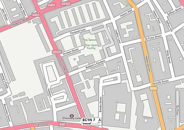 Camden EC1N 7 Map