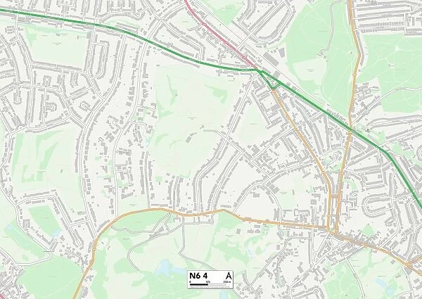 Camden N6 4 Map