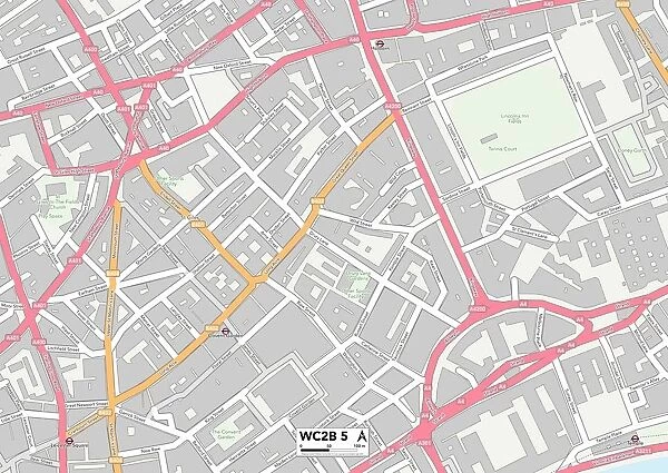Camden WC2B 5 Map. Postcode Sector Map of Camden WC2B 5