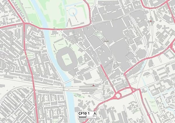 Cardiff CF10 1 Map