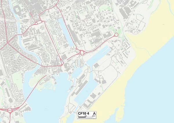 Cardiff CF10 4 Map