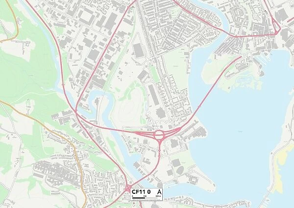 Cardiff CF11 0 Map