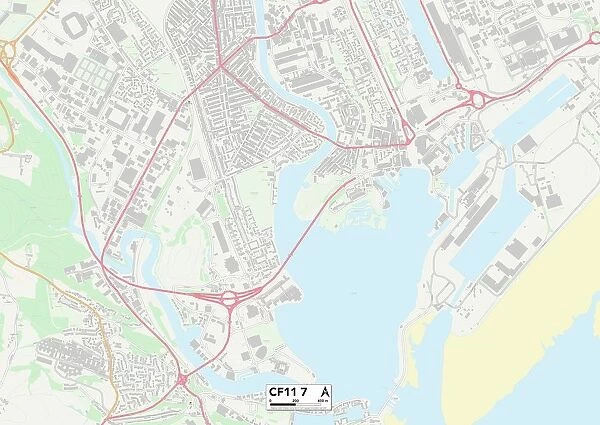 Cardiff CF11 7 Map