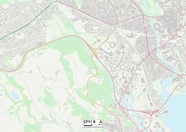 Cardiff CF11 8 Map