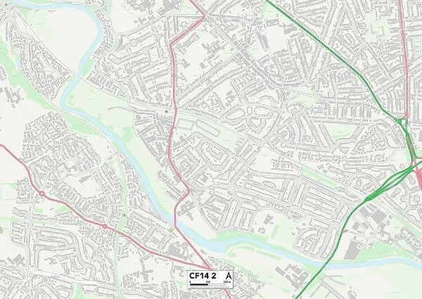Cardiff CF14 2 Map