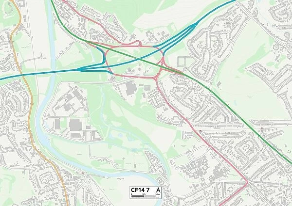 Cardiff CF14 7 Map