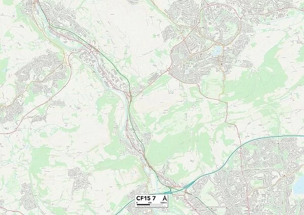 Cardiff CF15 7 Map
