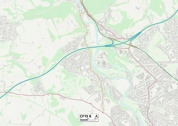 Cardiff CF15 8 Map