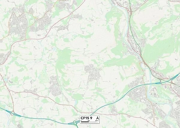 Cardiff CF15 9 Map