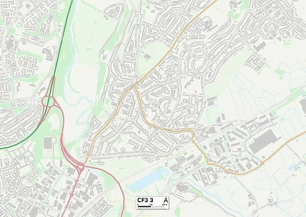 Cardiff CF3 3 Map