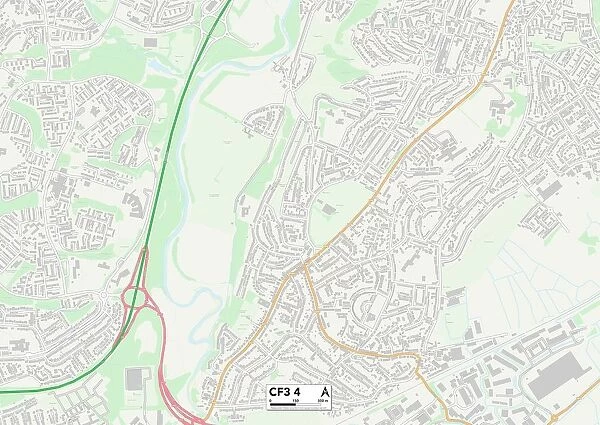 Cardiff CF3 4 Map