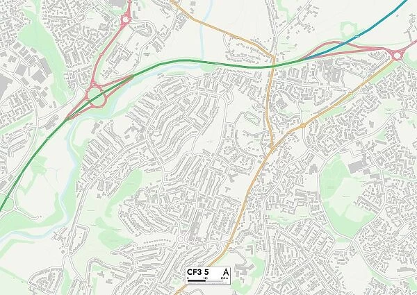 Cardiff CF3 5 Map