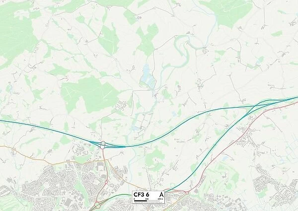 Cardiff CF3 6 Map