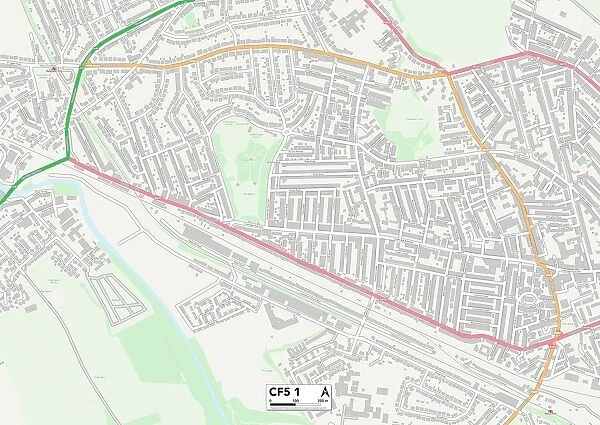 Cardiff CF5 1 Map