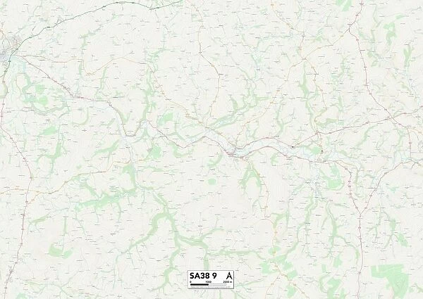 Carmarthenshire SA38 9 Map
