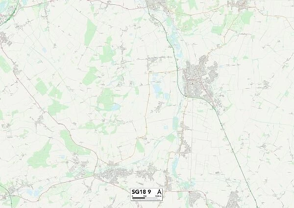 Central Bedfordshire SG18 9 Map