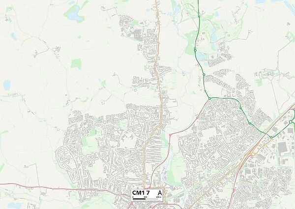 Chelmsford CM1 7 Map