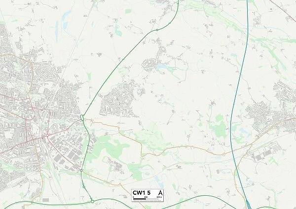 Cheshire East CW1 5 Map