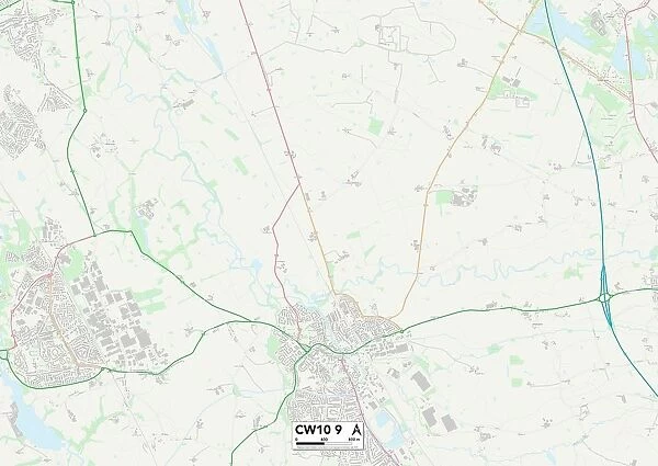 Cheshire East CW10 9 Map