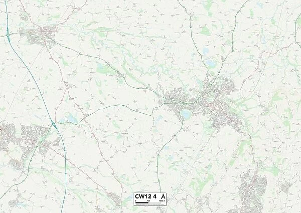 Cheshire East CW12 4 Map