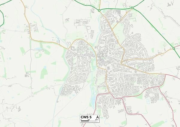 Cheshire East CW5 5 Map