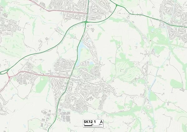 Cheshire East SK12 1 Map