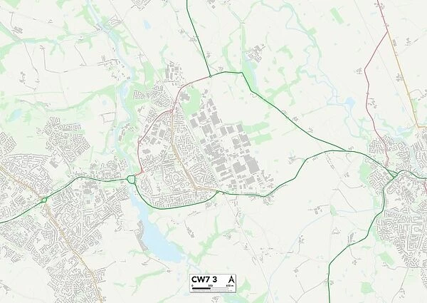 Cheshire West and Chester CW7 3 Map