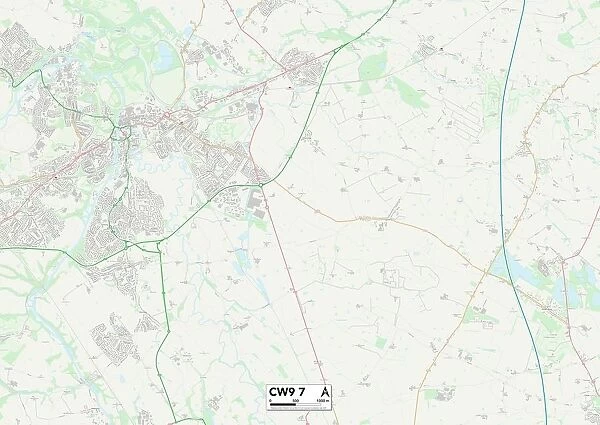 Cheshire West and Chester CW9 7 Map