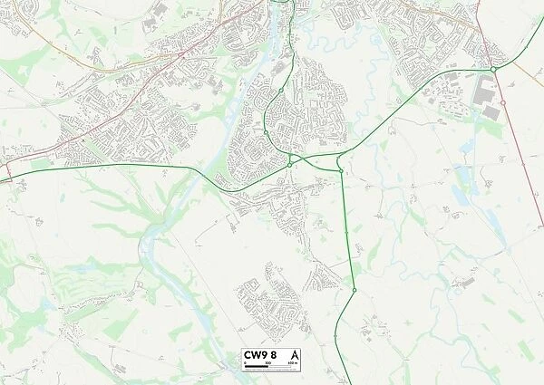 Cheshire West and Chester CW9 8 Map