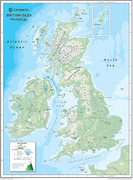 Childrens Physical British Isles Map