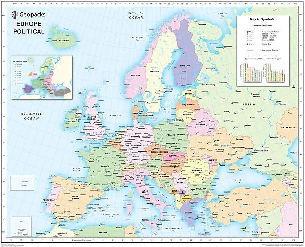 Childrens Political Europe Map