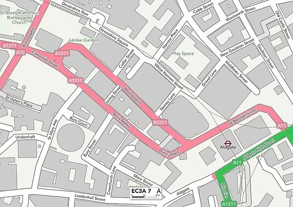 City of London EC3A 7 Map
