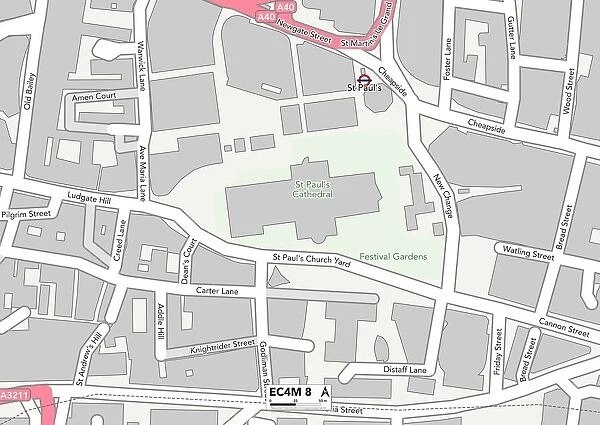 City of London EC4M 8 Map