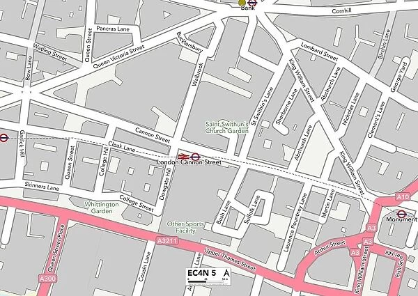 City of London EC4N 5 Map