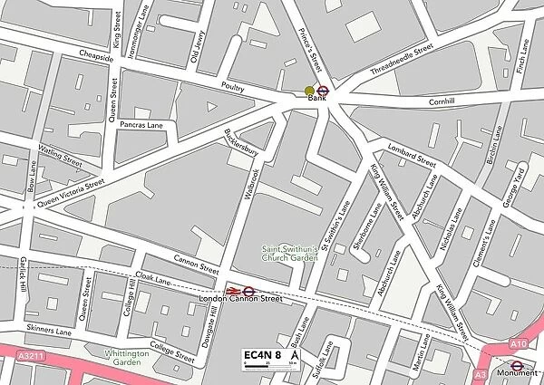 City of London EC4N 8 Map