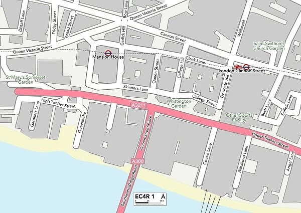 City of London EC4R 1 Map