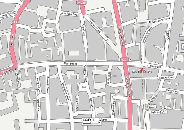 City of London EC4Y 1 Map