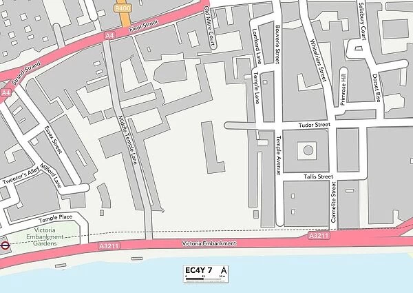 City of London EC4Y 7 Map