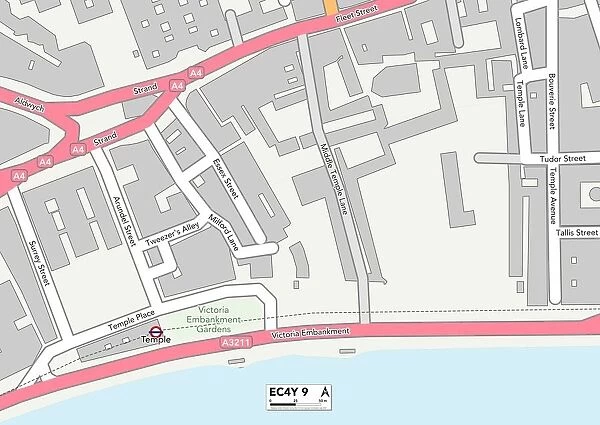 City of London EC4Y 9 Map