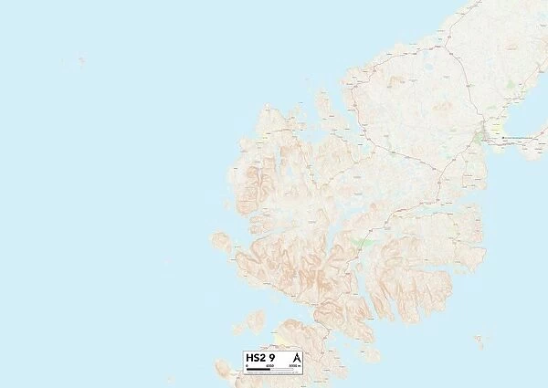 Comhairle nan Eilean Siar HS2 9 Map