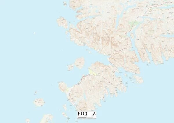 Comhairle nan Eilean Siar HS3 3 Map